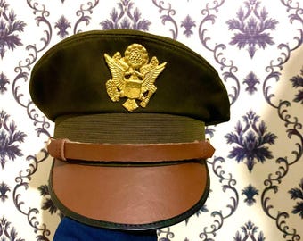 WW2 将校用帽子　第二次世界大戦 アメリカ 海軍US ARMY/米軍 WWII WW2 US Navy Officers Commanders Visor Service Hat Must View