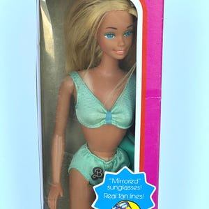 Vintage Mattel Doll, 1978  Sun Lovin’ Malibu Barbie Doll No. 1067 - Original Box