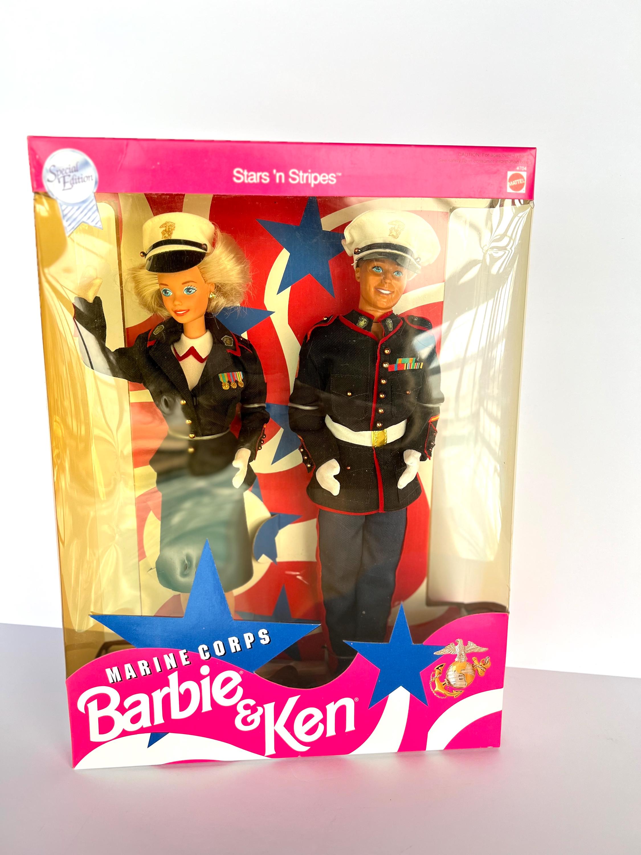 Vintage 1991 Marine Corps Barbie & Ken | Stars 'n Stripes Special