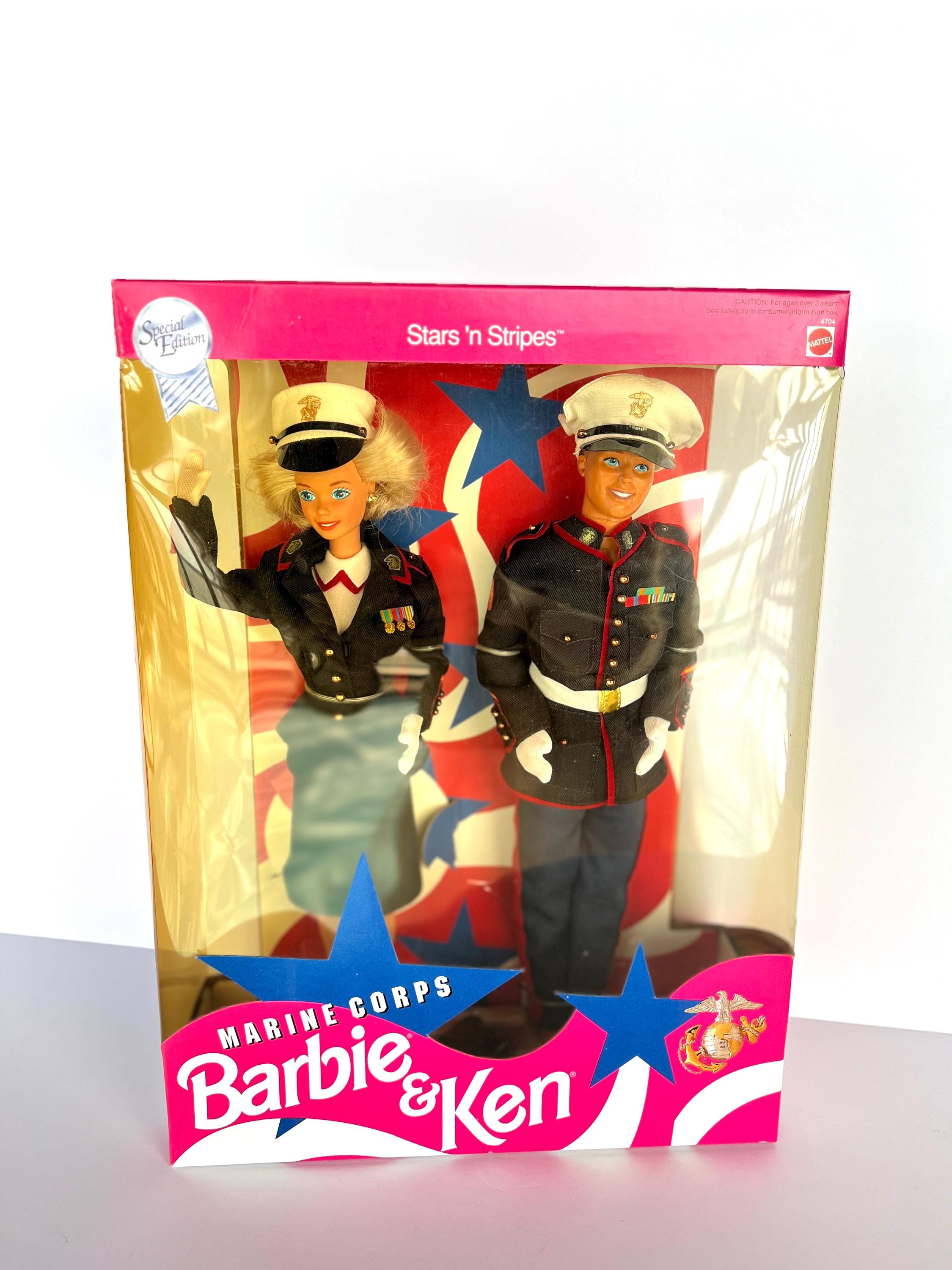 Vintage 1991 Marine Corps Barbie & Ken | Stars 'n Stripes Special