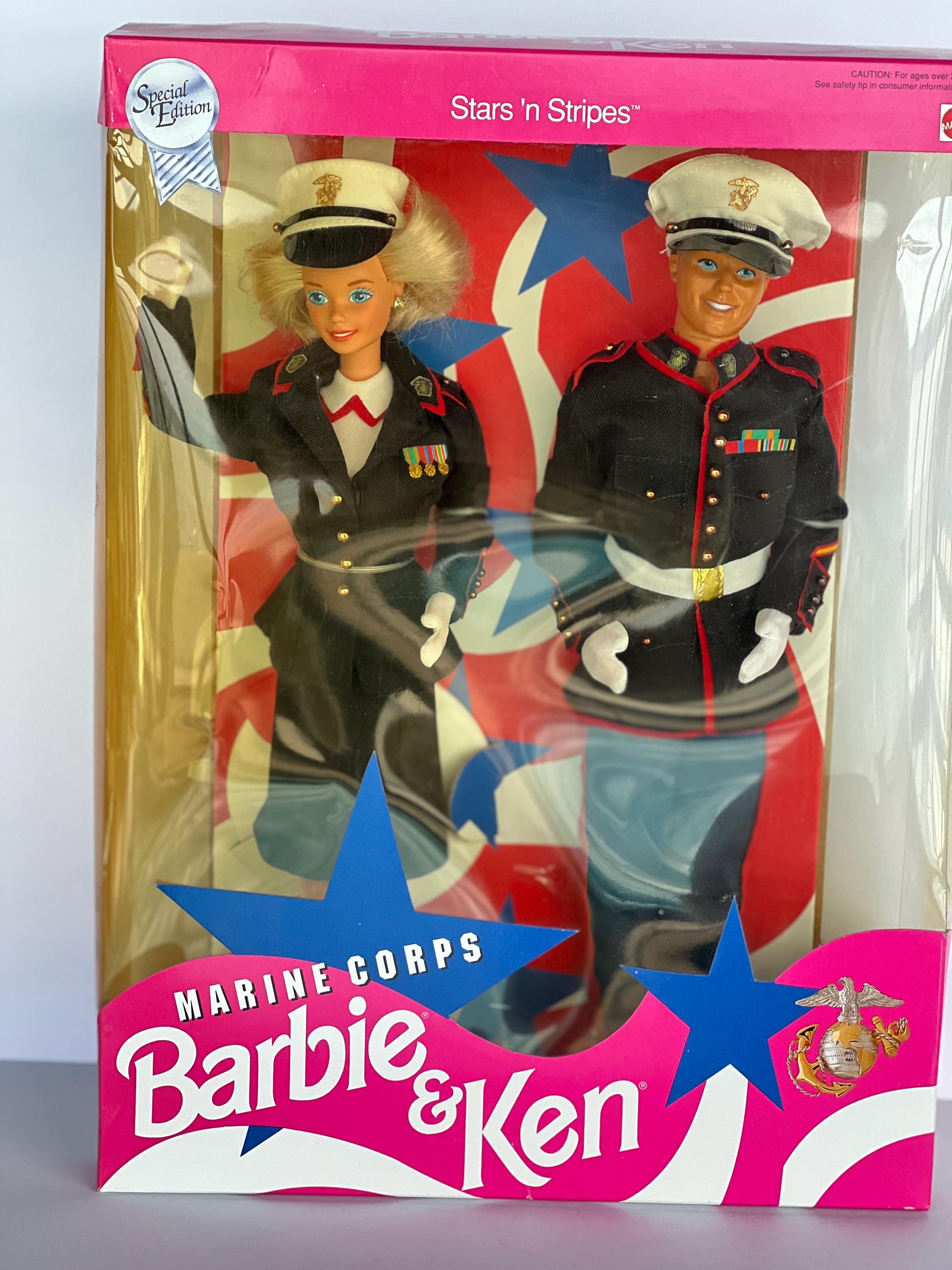 Vintage 1991 Marine Corps Barbie & Ken | Stars 'n Stripes Special