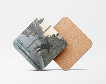 Man falls on ice in Dublin on RTE News Coaster