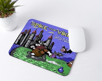 Spikey in Transylvania Spike The Viking C64 Commodore Retro Mousemat Mousepad