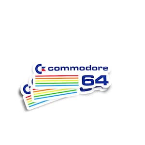 Commodore 64 C64 Retro Glossy Stickers