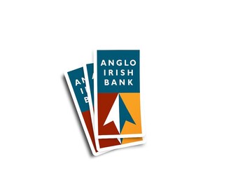 Anglo Irish Bank Glossy Stickers 4-Pack