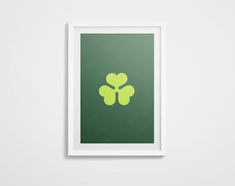 Aer Lingus Retro Shamrock Art Print