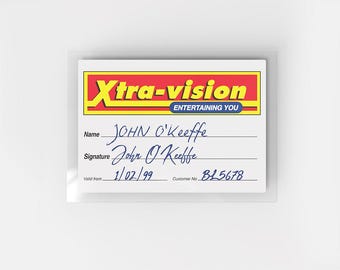 Replica Xtra-Vision Membership Card – Personalised (Add your name)
