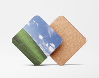 Windows XP Bliss Retro Coaster