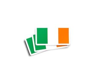 Irish Flag Glossy Stickers