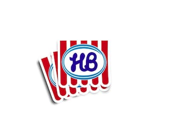 HB Ice Cream Glossy Stickers