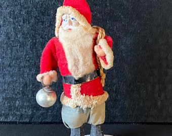 Vintage Clay Face Santa -Made in Japan