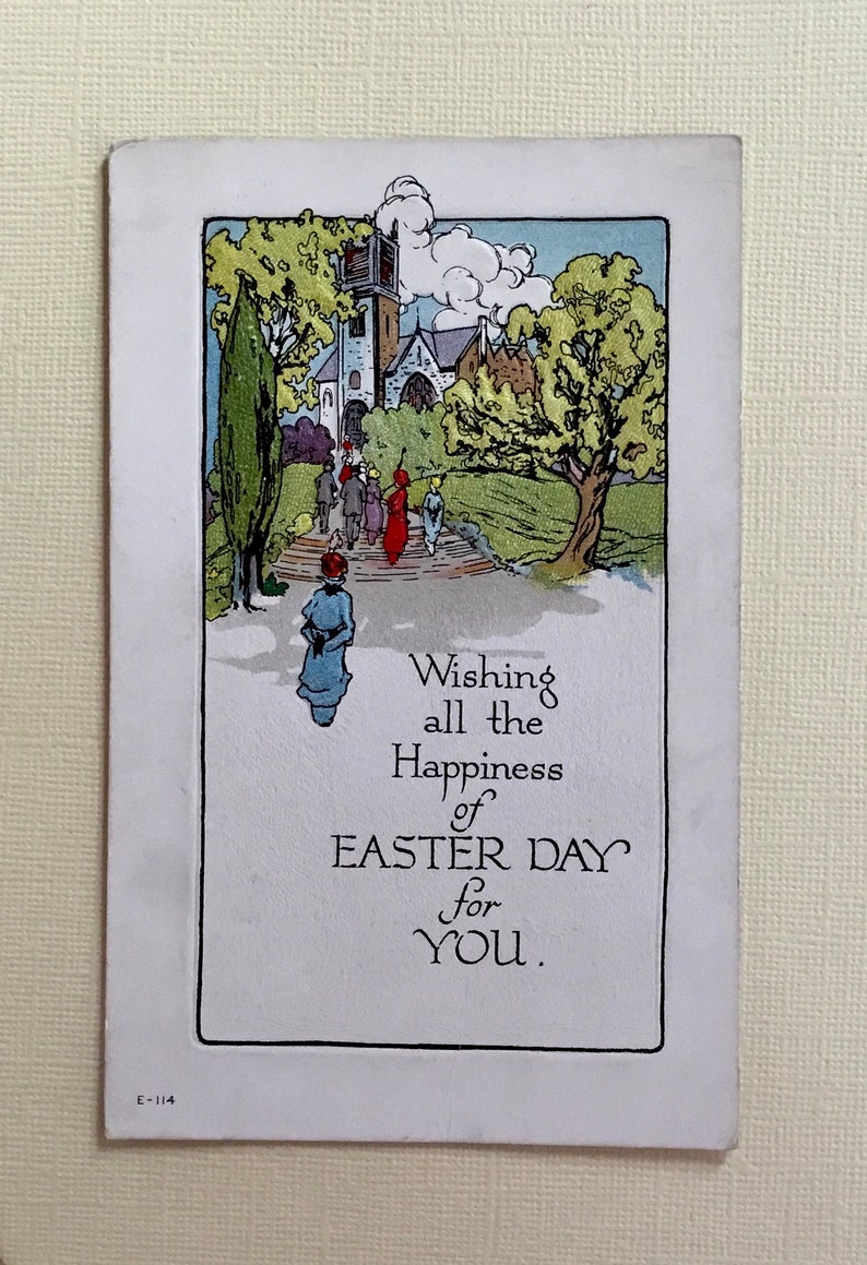 Three Vintage Easter Postcards image 3