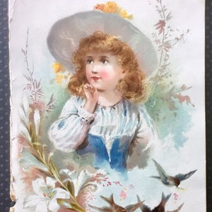 Vintage Lion Coffee Easter Greetings Card-Woodson Spice Co. Toledo, Ohio