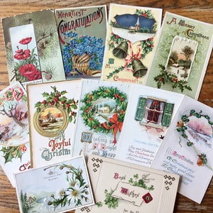 10 cartoline vintage per le feste - 1 buono regalo