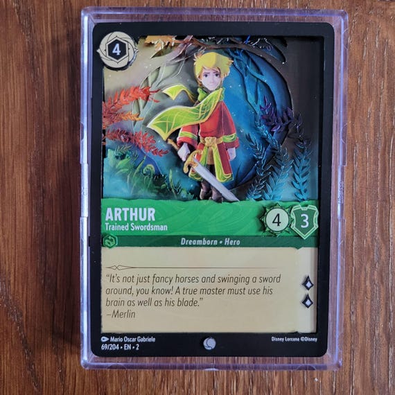 arthur lorcana card Disney TCG - King Victorious you know PSA 9 - 2024 Disney