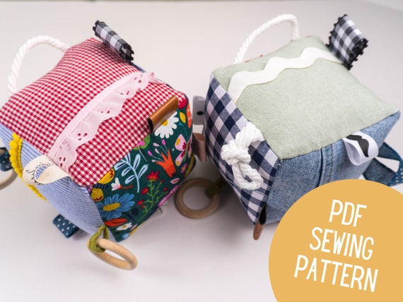 Sensory Baby Block Sewing Pattern (PDF Download)
