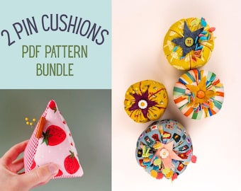 Pin Cushion Sewing Pattern Bundle (PDF Downloads)