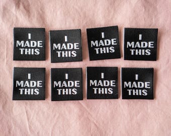 Woven Labels, "I Made This", Set of 8