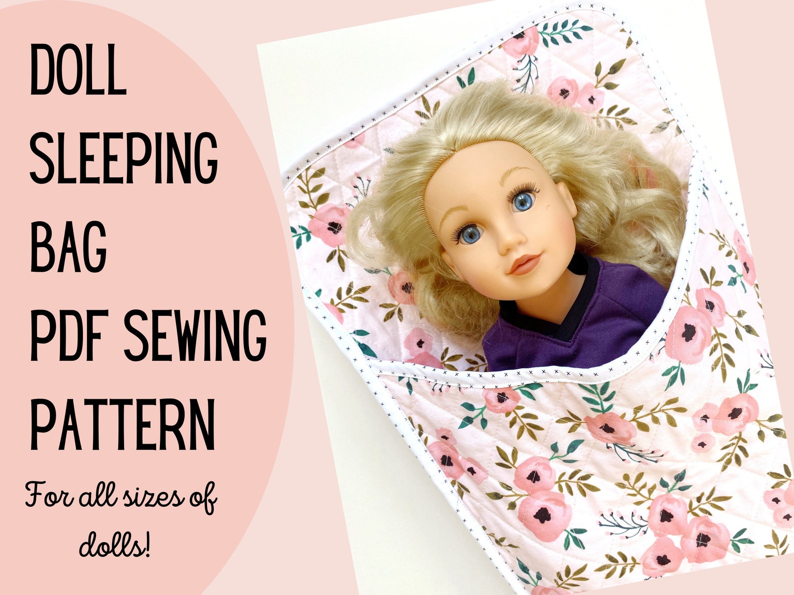 Doll Sleeping Bag PDF Sewing Pattern Beginner Friendly | Etsy