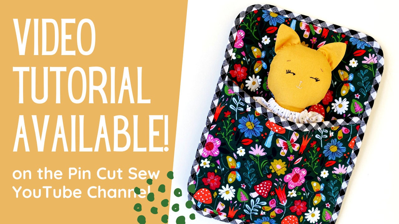 Doll Sleeping Bag Sewing Pattern in 3 sizes PDF Sewing Pattern Pin