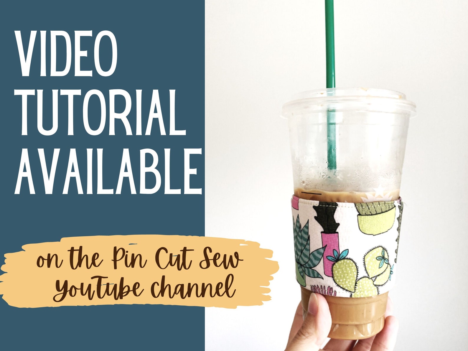 PDF Reusable Coffee Sleeve Sewing Pattern Printable Download - Etsy