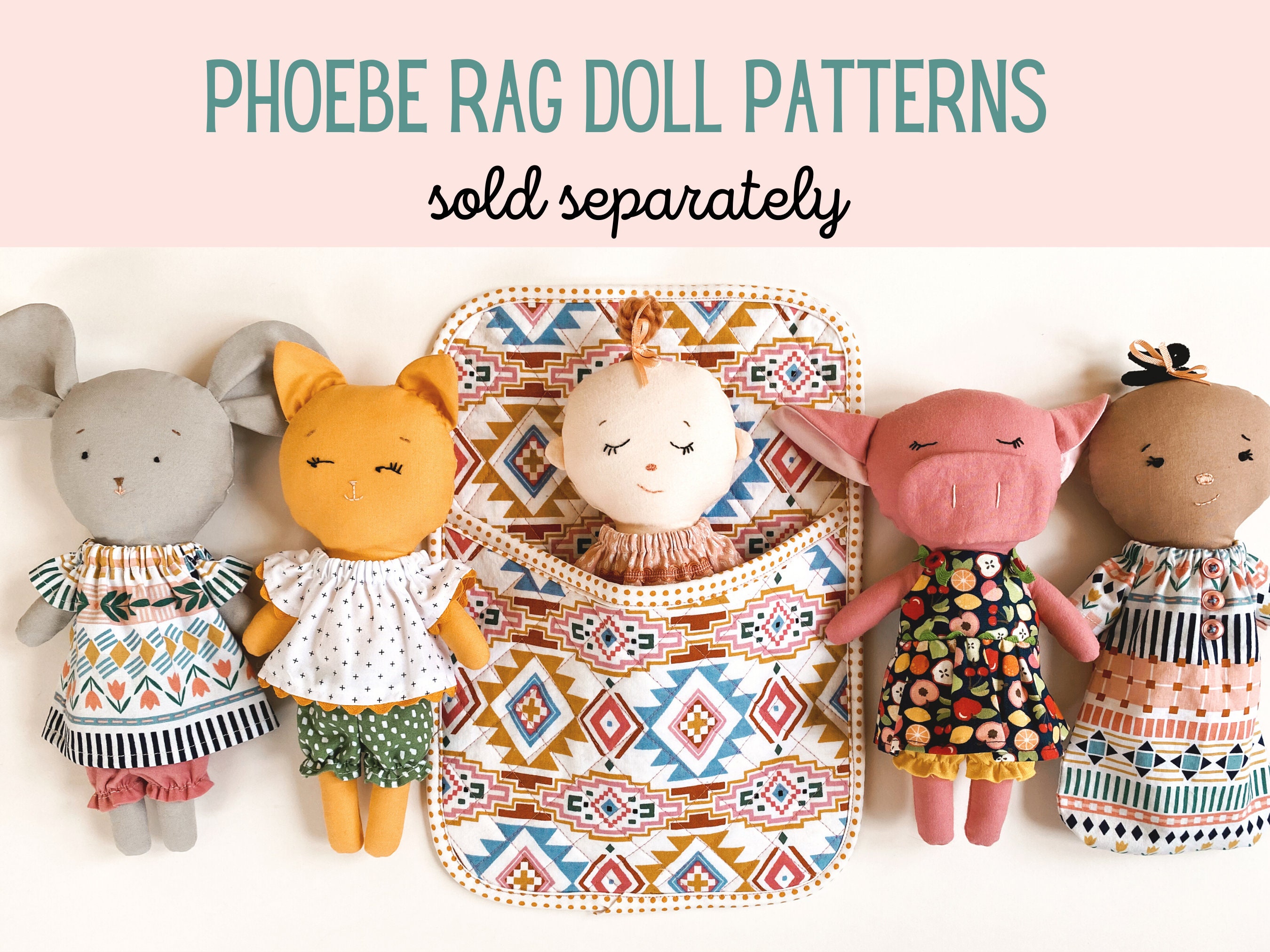 Doll Sleeping Bag Sewing Pattern in 3 sizes || PDF Sewing Pattern — Pin Cut Sew Studio