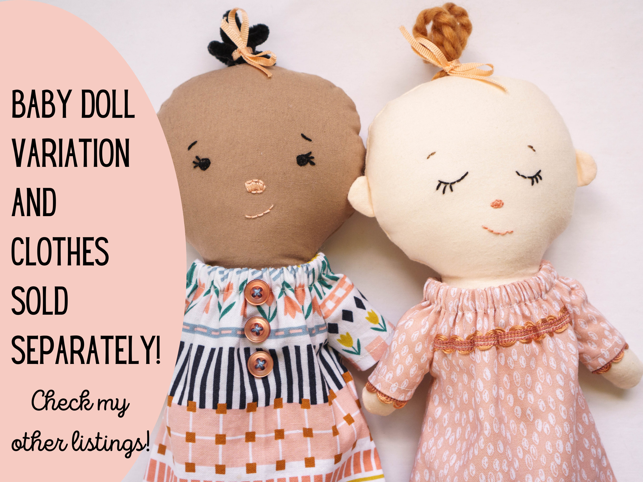 Phoebe Rag Doll Animals PDF Sewing Pattern Bundle — Pin Cut Sew Studio