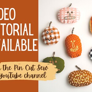 Fall Pumpkin PDF Sewing Pattern, Digital Instant Download Tutorial ...