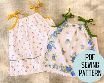 Pillowcase Toddler Dress Sewing Pattern, PDF Download