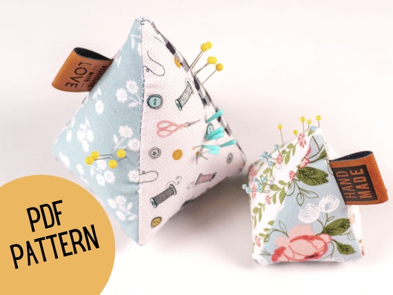Patchwork Pyramid Pin Cushion Sewing Pattern (PDF Download)
