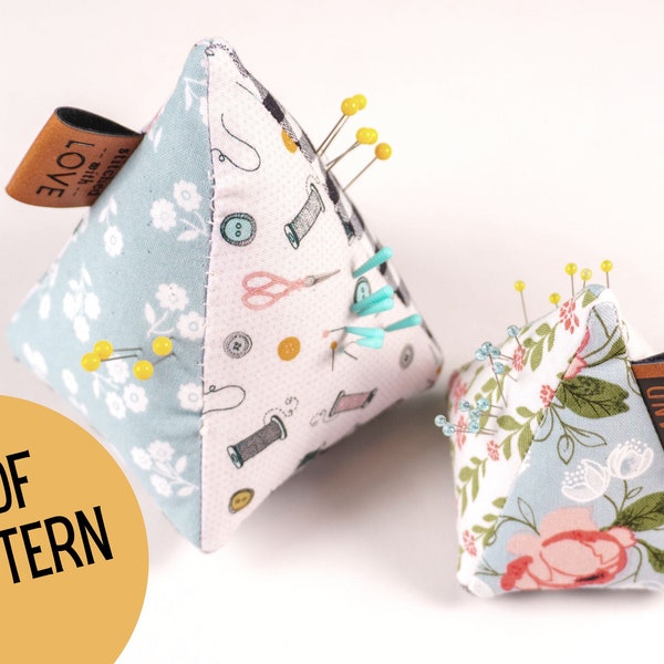 Patchwork Pyramid Pin Cushion Sewing Pattern (PDF Download)