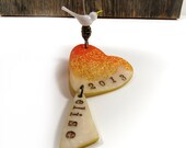 Personalized dove christmas ornaments