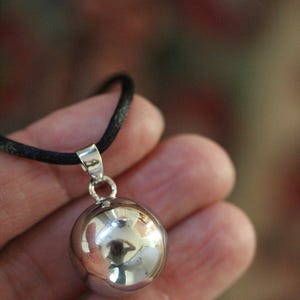 Zilverkleurige 18 mm Harmony Ball Bell Chime-hangerketting