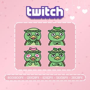 Chibi Pickle Duck Emote Pack | Twitch Emotes | Discord Emotes | Cute Streamer Emotes | Gamer Gift
