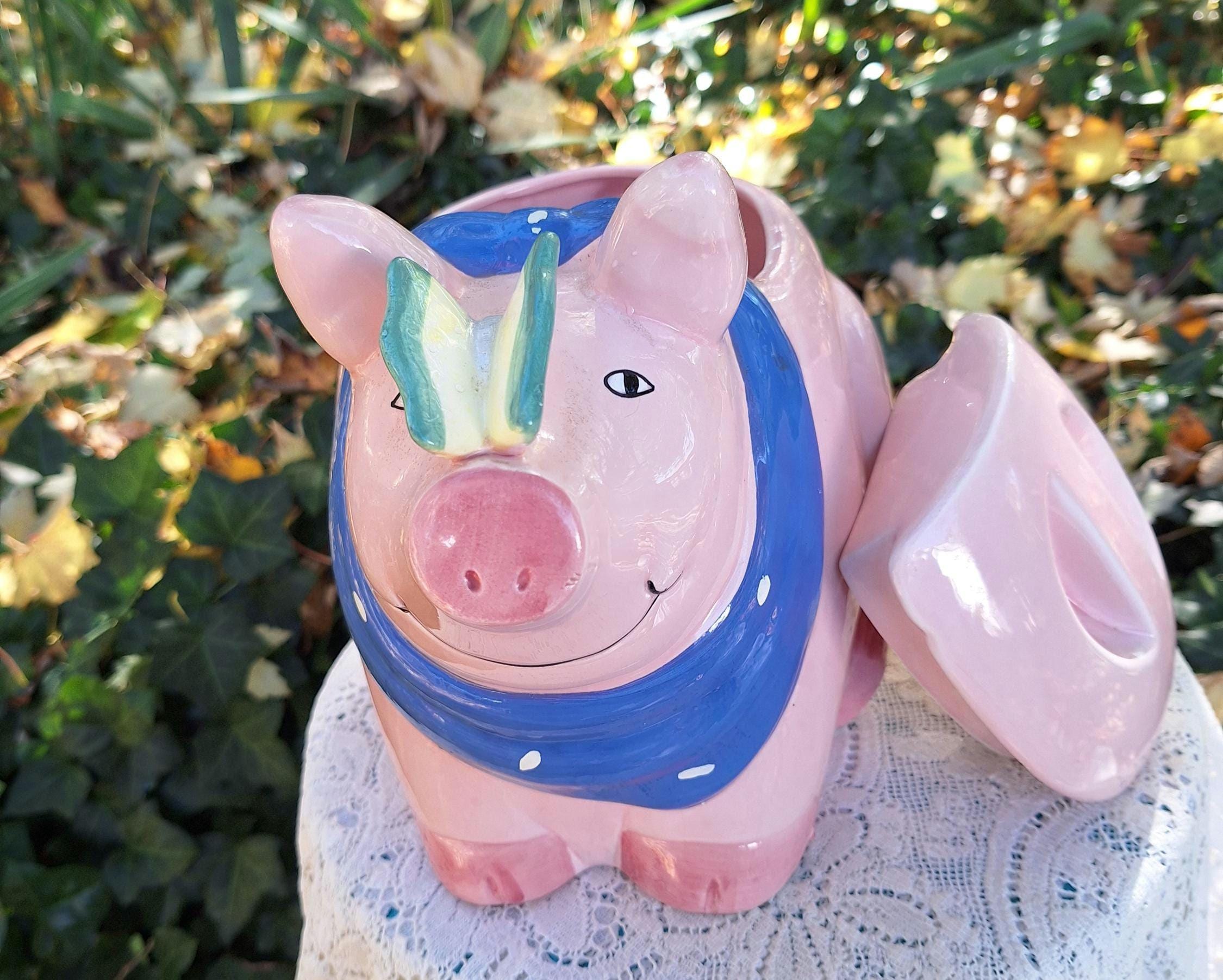 Vintage Pig Cookie Jar - Etsy