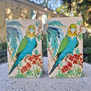 Vintage Avon &quot;Island Parakeet&quot; Moonwind Cologne -Set of 2