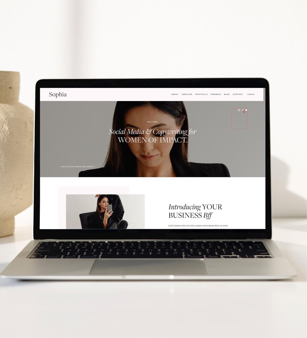 Modern Squarespace Website Template for Entrepreneurs, Coaches & Small ...