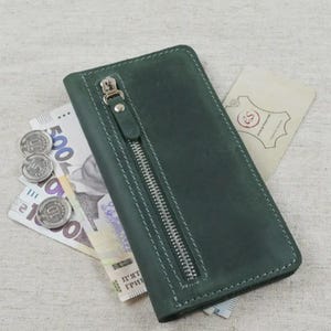 Clip para billetes personalizado y grabado para mujer: elegante billetera de cuero, ideal para llevar a diario y un regalo de aniversario especial.