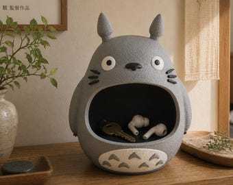 Totoro Storage Container, Adorable Desk Organizer in Two Sizes