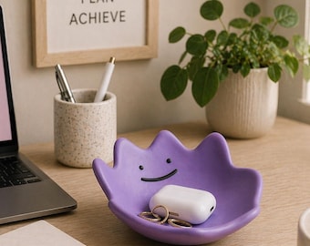Purple Ditto Bowl – Decorative Organizer - Tray for Keys, Coins & Jewelry