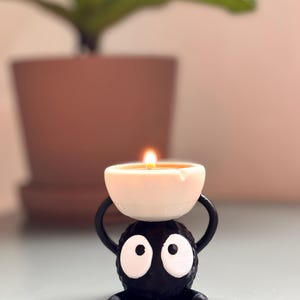 Tealight Holder Inspired by Studio Ghibli's Soot Sprite/ Susuwatari image 6