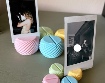 Polaroid Holder Set of 8 — Matte Pastel, Instax Picture Display Stand