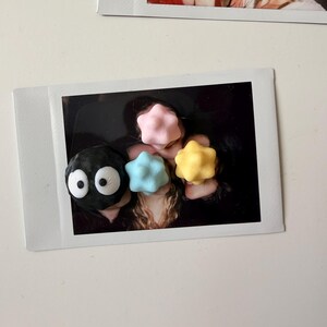 Soot Sprite & Pastel Star Magnet — Studio Ghibli Inspired Fridge Holder image 11