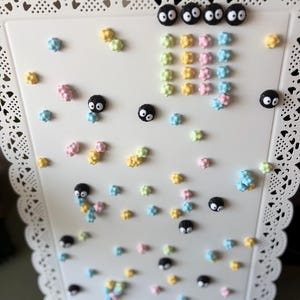 Soot Sprite & Pastel Star Magnet — Studio Ghibli Inspired Fridge Holder image 6