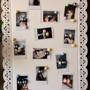 Soot Sprite & Pastel Star Magnet — Studio Ghibli Inspired Fridge Holder image 12