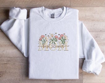 Sudadera bordada para el Día de la Madre con la frase "La mejor mamá"