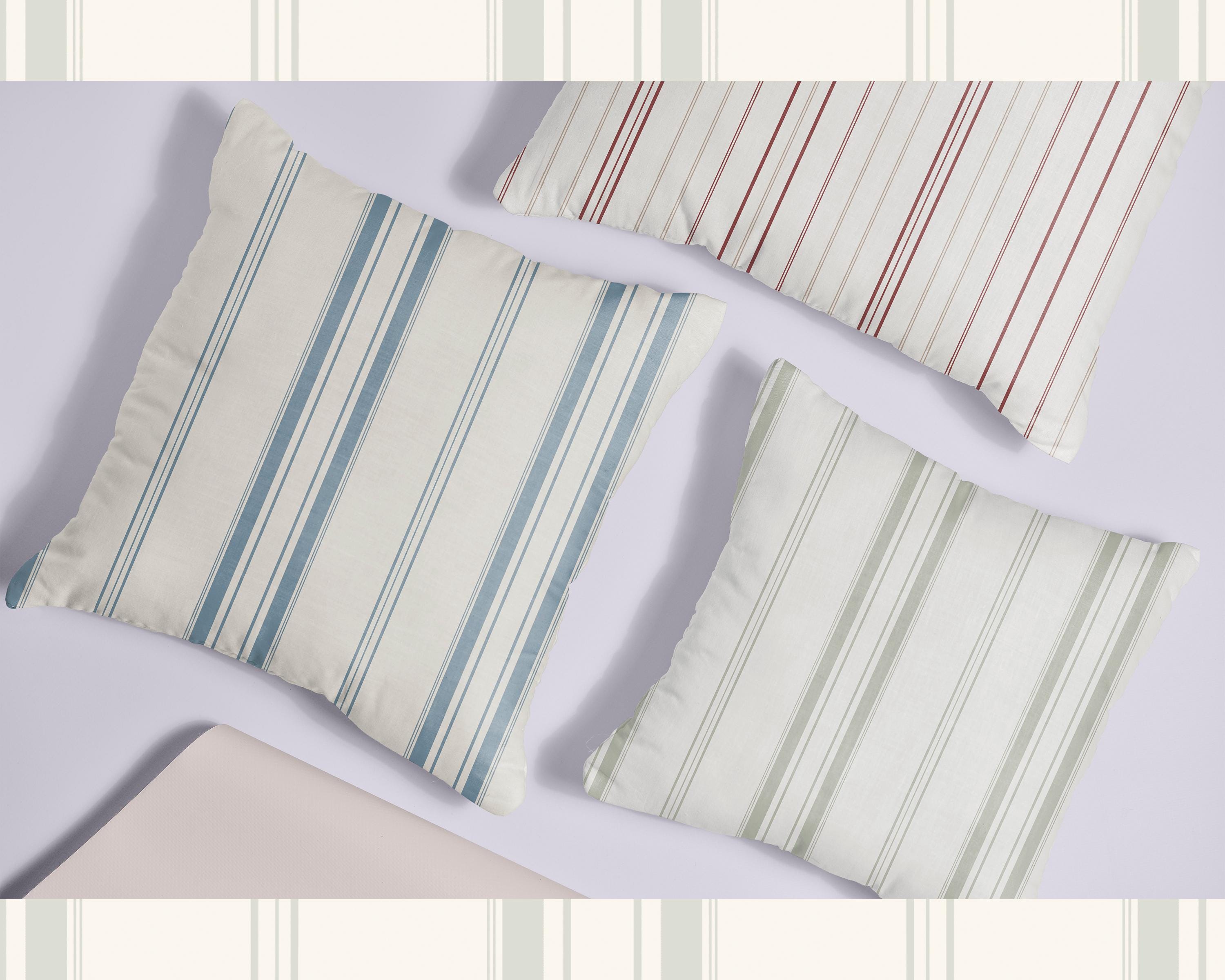 Seamless Ticking Stripe Patterns, French Linen Textures, Shabby Chic ...