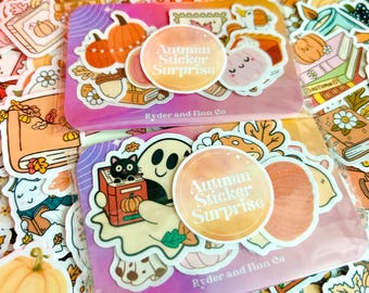 Autumn Sticker Surprise Pack – Cottagecore Aesthetic, Planner Stickers