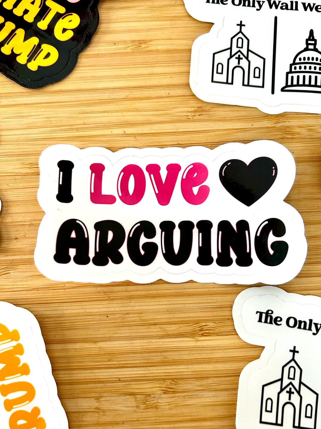 I Love Arguing Sticker - Funny Debate Sticker - Sassy Waterproof Vinyl ...