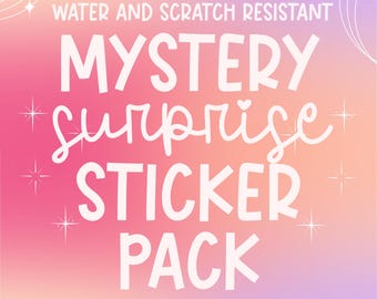 Mystery Sticker Pack – 3" Water-Resistant Vinyl, Holographic Option